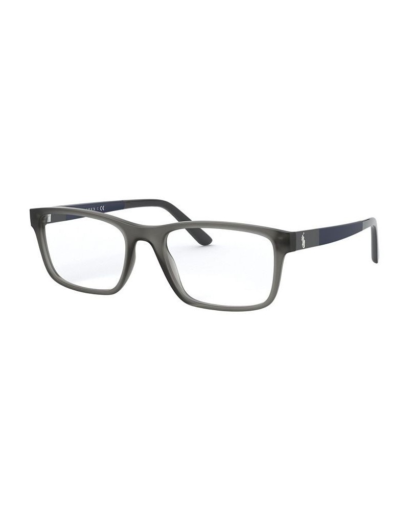 PH2212 Men's Rectangle Eyeglasses Transparent Gray $21.56 Mens