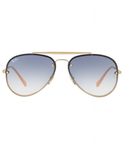 Unisex Sunglasses RB3584N 58 BLAZE AVIATOR Gold - Blue/Size 61 $52.00 Unisex