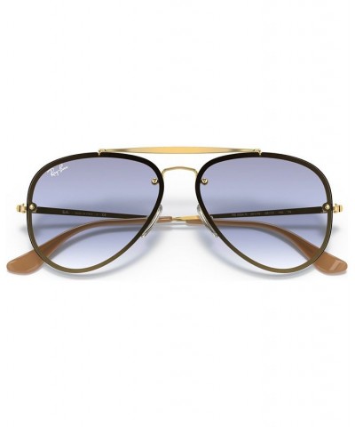 Unisex Sunglasses RB3584N 58 BLAZE AVIATOR Gold - Blue/Size 61 $52.00 Unisex