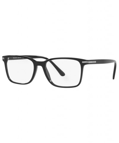 PR14WV Men's Rectangle Eyeglasses Black $46.88 Mens