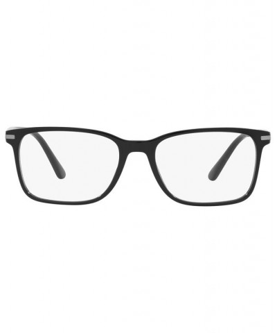 PR14WV Men's Rectangle Eyeglasses Black $46.88 Mens