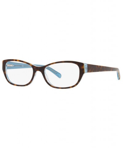 EC2005 Women's Rectangle Eyeglasses Top Brown on Havana $10.45 Womens