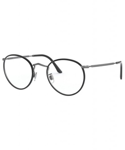 AR 112MJ Men's Round Eyeglasses Black $98.02 Mens