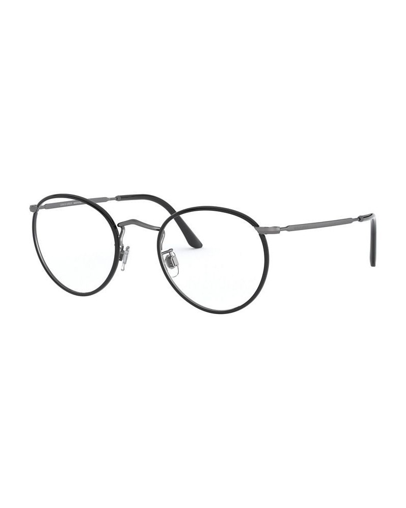 AR 112MJ Men's Round Eyeglasses Black $98.02 Mens