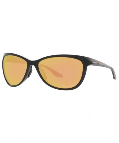 Women's Polarized Sunglasses OO9222 Pasque 60 Crystal Black $44.52 Womens