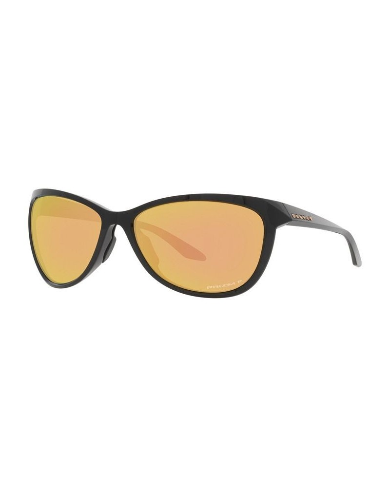 Women's Polarized Sunglasses OO9222 Pasque 60 Crystal Black $44.52 Womens