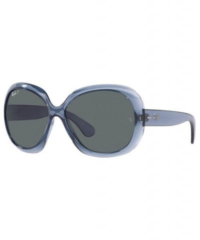 Women's Polarized Sunglasses RB4098 JACKIE OHH II 60 Transparent Blue $21.78 Womens