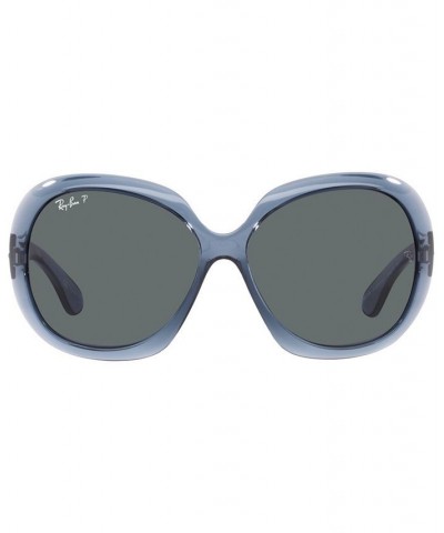 Women's Polarized Sunglasses RB4098 JACKIE OHH II 60 Transparent Blue $21.78 Womens