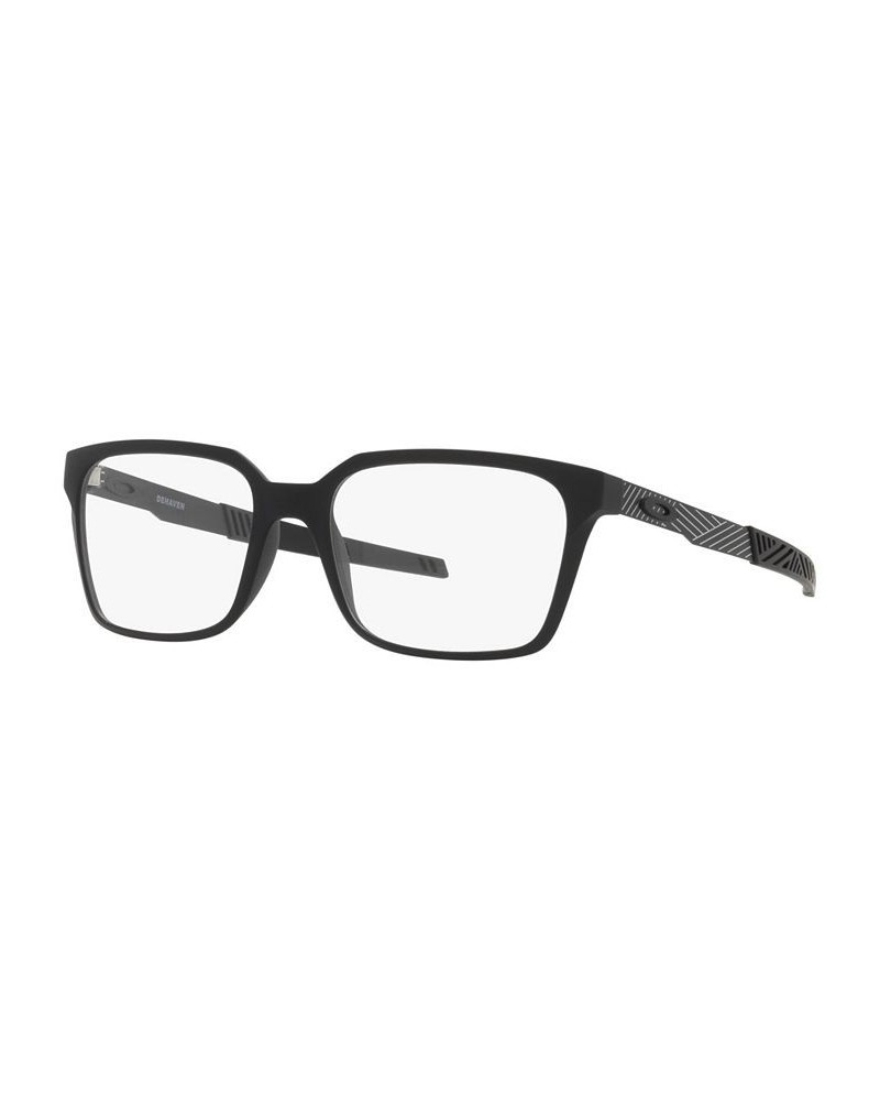 OX8054 Dehaven Men's Rectangle Eyeglasses Satin Black $41.60 Mens