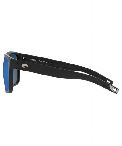 SPEARO XL Polarized Sunglasses 6S9013 59 11 MATTE BLACK/BLUE MIRROR 580P $22.40 Unisex