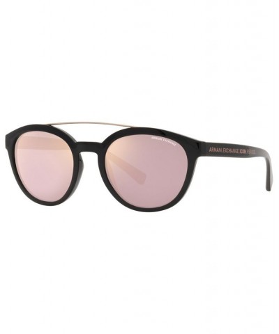 Unisex Sunglasses AX4118S 54 Shiny Black $13.12 Unisex