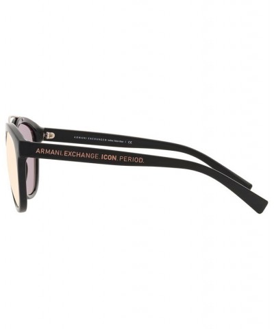 Unisex Sunglasses AX4118S 54 Shiny Black $13.12 Unisex