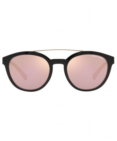 Unisex Sunglasses AX4118S 54 Shiny Black $13.12 Unisex