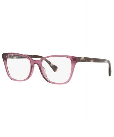 RA7137U Women's Pillow Eyeglasses Shiny Transparent Violet $24.13 Womens