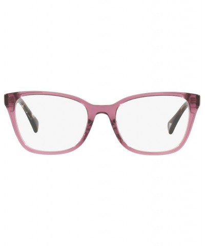 RA7137U Women's Pillow Eyeglasses Shiny Transparent Violet $24.13 Womens