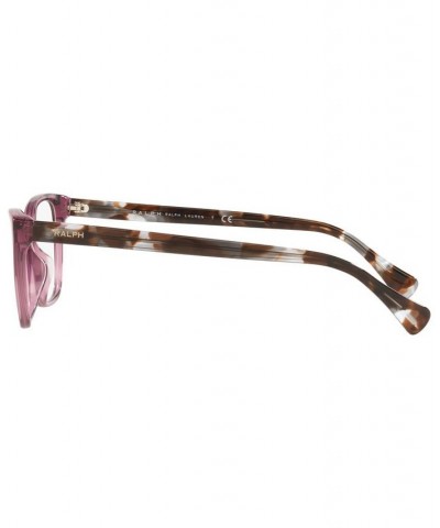 RA7137U Women's Pillow Eyeglasses Shiny Transparent Violet $24.13 Womens