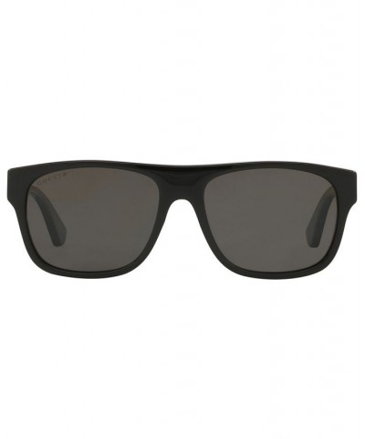 Polarized Sunglasses GG0341S 56 BLACK SHINY / GREY POLAR $113.85 Unisex