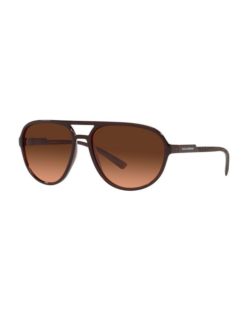 Men's Sunglasses DG6150 60 TRANSPARENT TOBACCO/ORANGE GRADIENT BROWN $34.06 Mens