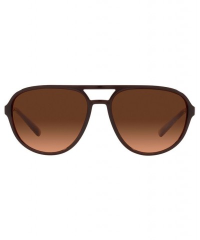 Men's Sunglasses DG6150 60 TRANSPARENT TOBACCO/ORANGE GRADIENT BROWN $34.06 Mens