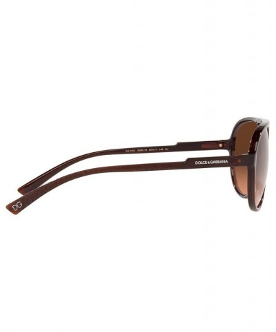 Men's Sunglasses DG6150 60 TRANSPARENT TOBACCO/ORANGE GRADIENT BROWN $34.06 Mens