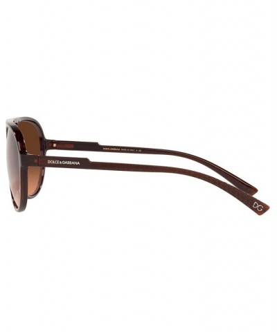 Men's Sunglasses DG6150 60 TRANSPARENT TOBACCO/ORANGE GRADIENT BROWN $34.06 Mens