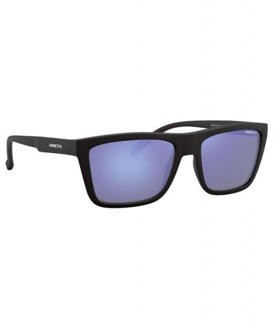 Men's Polarized Sunglasses AN4262 MATTE BLACK/POLAR DARK GREY MIRROR WATER $25.38 Mens