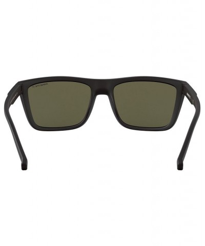 Men's Polarized Sunglasses AN4262 MATTE BLACK/POLAR DARK GREY MIRROR WATER $25.38 Mens