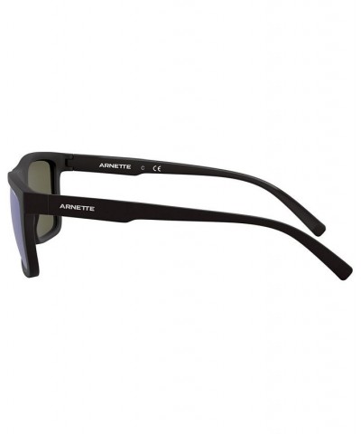 Men's Polarized Sunglasses AN4262 MATTE BLACK/POLAR DARK GREY MIRROR WATER $25.38 Mens