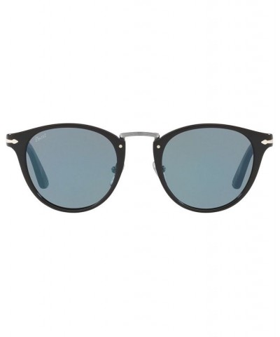 Sunglasses PO3108S 49 BLACK / LIGHT BLUE $40.20 Unisex