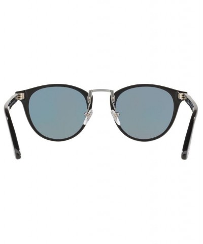 Sunglasses PO3108S 49 BLACK / LIGHT BLUE $40.20 Unisex