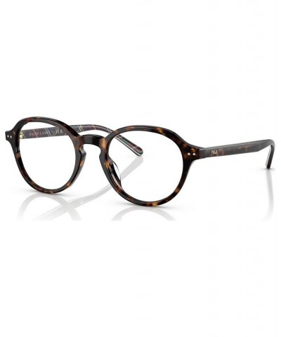 Men's Oval Eyeglasses PH2251U48-O Shiny Dark Havana $50.75 Mens