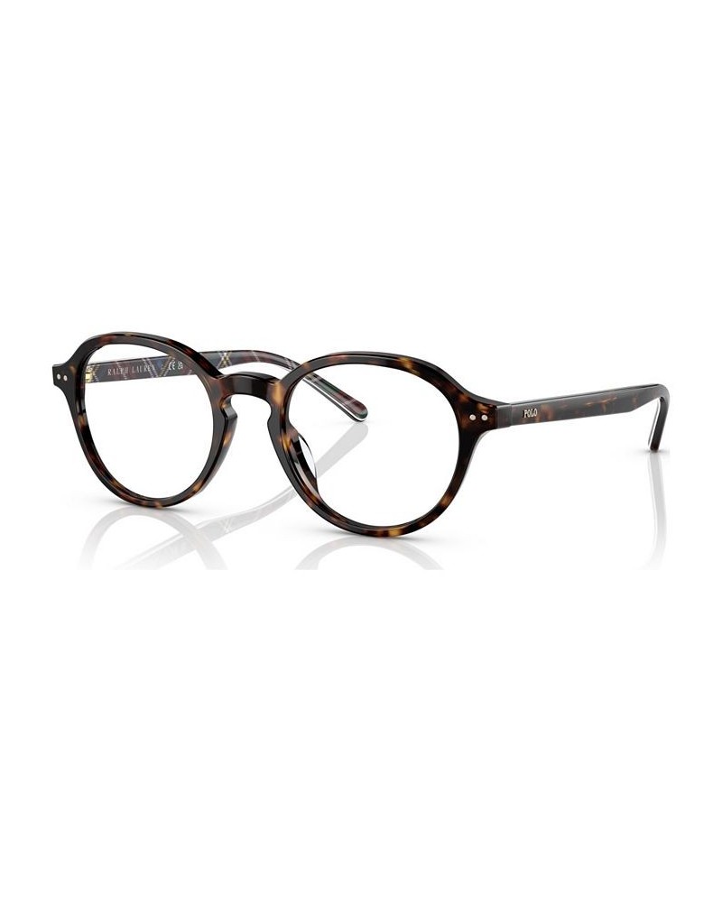 Men's Oval Eyeglasses PH2251U48-O Shiny Dark Havana $50.75 Mens