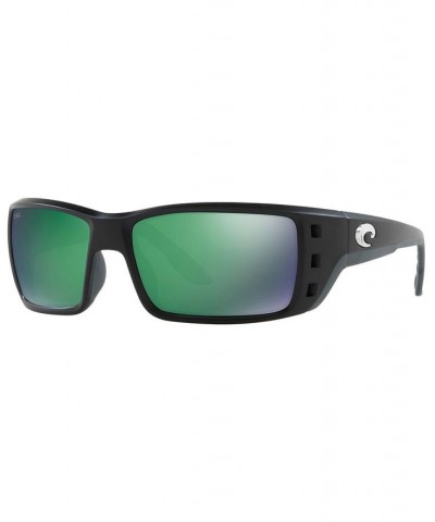 Polarized Sunglasses PERMIT 62 BLACK MATTE/GREEN MIRROR $68.25 Unisex