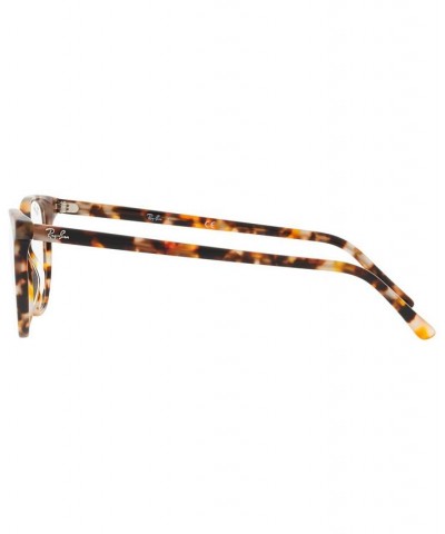 RB5397 ELLIOT Unisex Irregular Eyeglasses Yellow and Blue Havana $51.91 Unisex