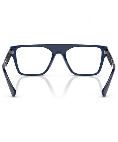 Men's Rectangle Eyeglasses VE3326U55-X Blue $31.13 Mens