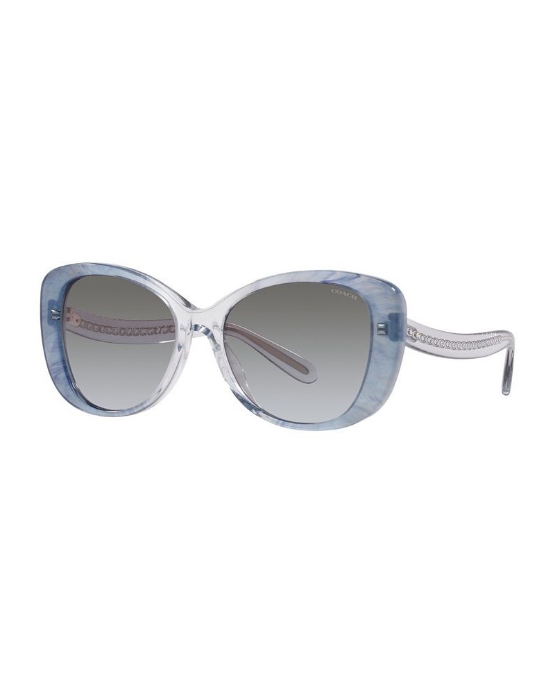 Women's Sunglasses HC8322 54 Transparent Blue Ombre $22.22 Womens