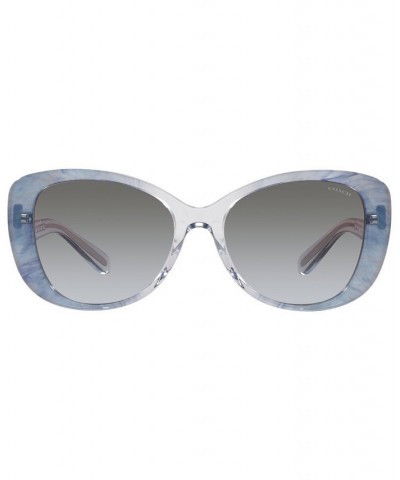 Women's Sunglasses HC8322 54 Transparent Blue Ombre $22.22 Womens