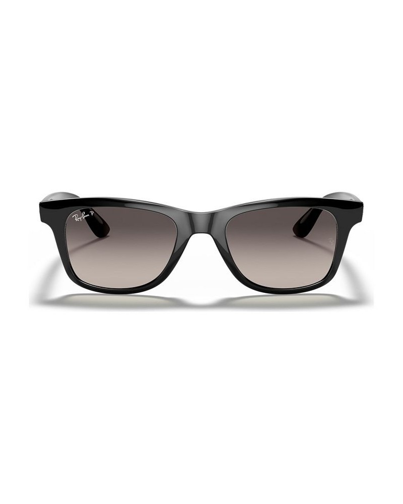 Polarized Sunglasses RB464050-YP SHINY BLACK/GREY GRADIENT DARK GREY POLAR $56.28 Unisex