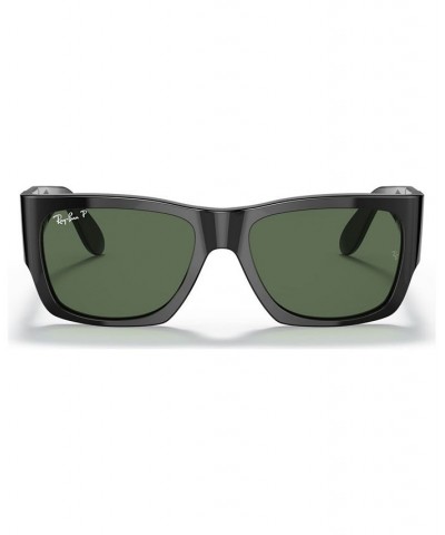 Unisex Polarized Sunglasses RB2187 SHINY BLACK/GREEN POLAR $49.35 Unisex