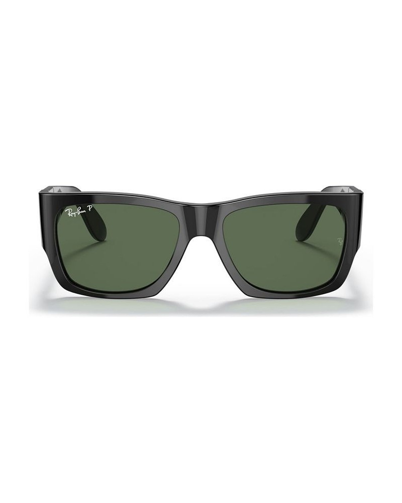 Unisex Polarized Sunglasses RB2187 SHINY BLACK/GREEN POLAR $49.35 Unisex