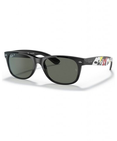 Disney Unisex Polarized Sunglasses RB2132 NEW WAYFARER BLACK/POLAR GREY $35.70 Unisex