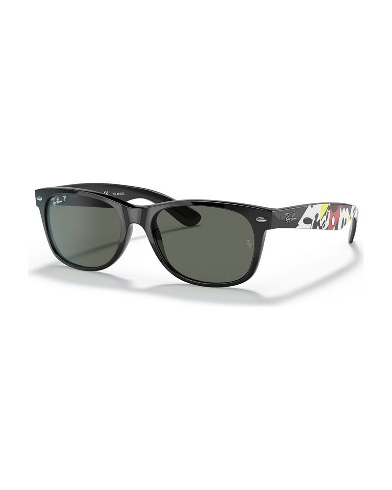 Disney Unisex Polarized Sunglasses RB2132 NEW WAYFARER BLACK/POLAR GREY $35.70 Unisex