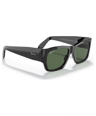 Unisex Polarized Sunglasses RB2187 SHINY BLACK/GREEN POLAR $49.35 Unisex