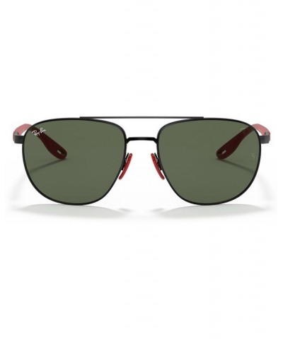 Men's Sunglasses RB3659M Scuderia Ferrari Collection 57 BLACK/DARK GREEN $24.05 Mens