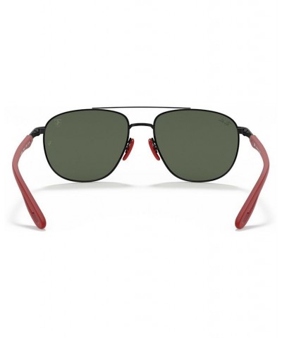 Men's Sunglasses RB3659M Scuderia Ferrari Collection 57 BLACK/DARK GREEN $24.05 Mens