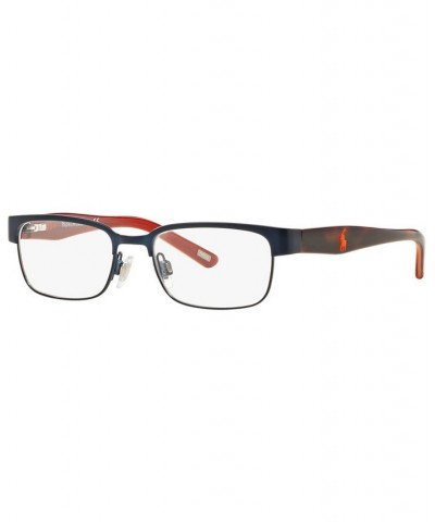 Polo Prep PP8036 Unisex Rectangle Eyeglasses Dark Blue $15.30 Unisex