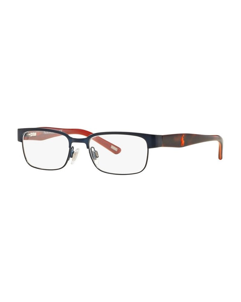 Polo Prep PP8036 Unisex Rectangle Eyeglasses Dark Blue $15.30 Unisex