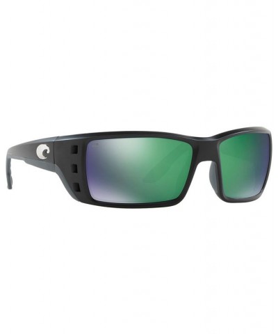 Polarized Sunglasses PERMIT 62 BLACK MATTE/GREEN MIRROR $68.25 Unisex