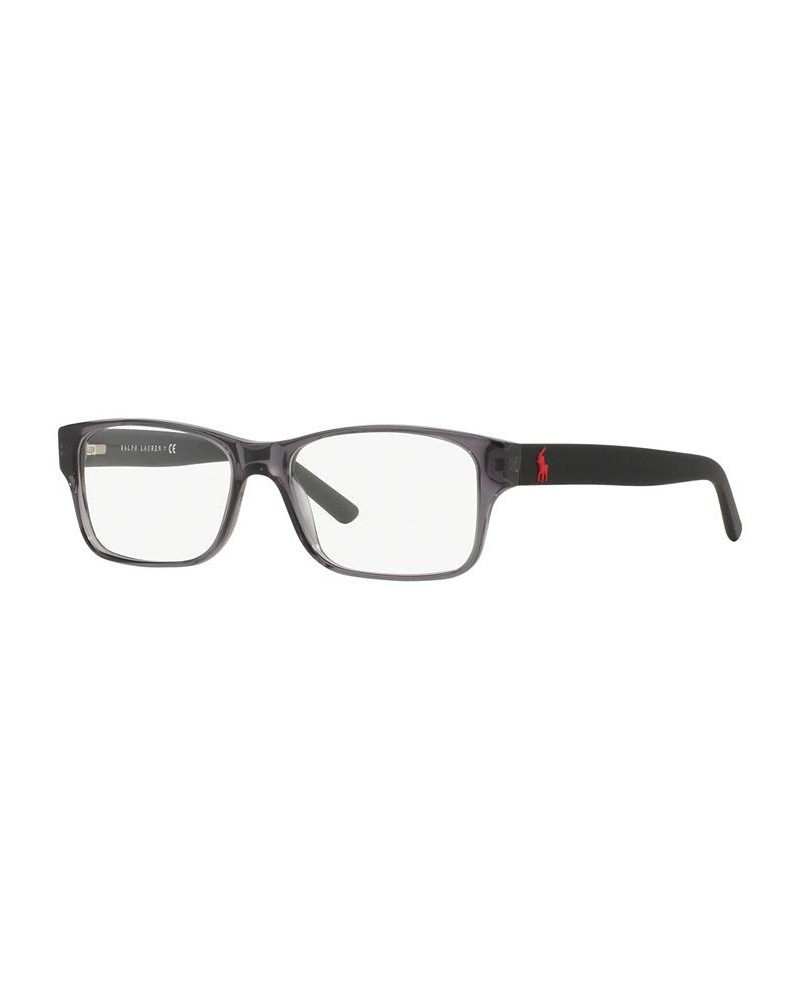 PH2117 Men's Rectangle Eyeglasses Shiny Transparent Blue $51.91 Mens