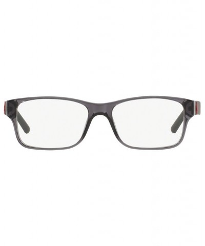 PH2117 Men's Rectangle Eyeglasses Shiny Transparent Blue $51.91 Mens